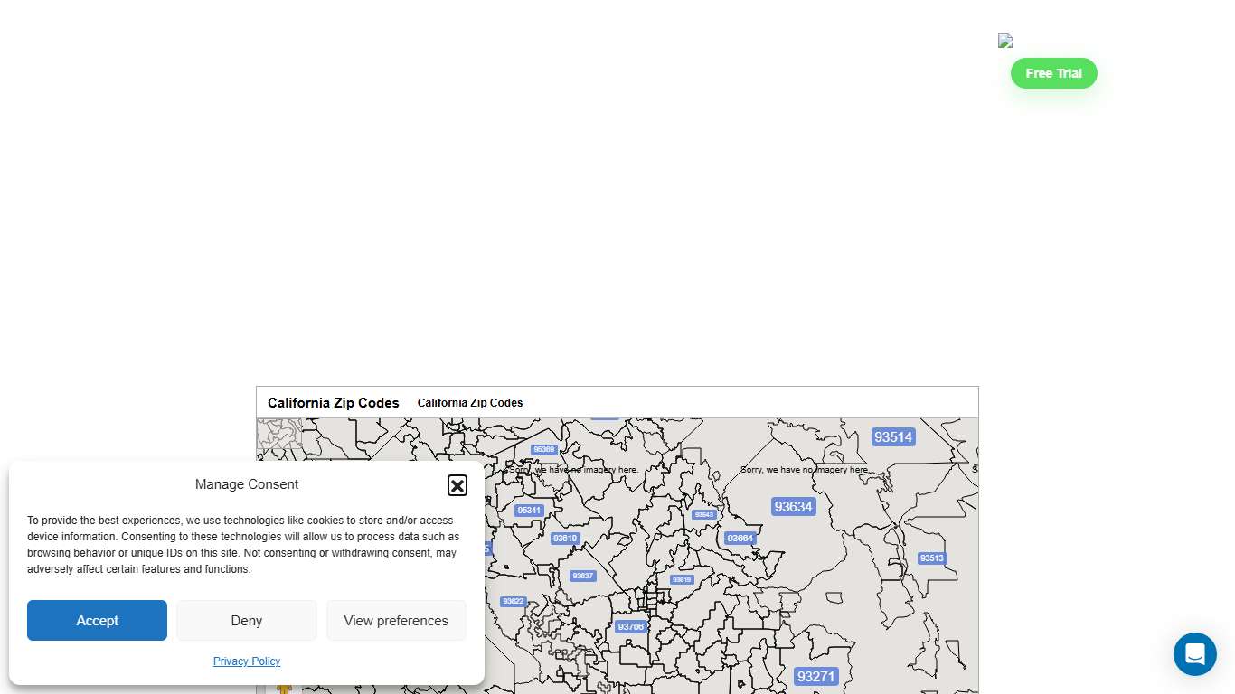 California Zip Codes: Interactive Map Maptive