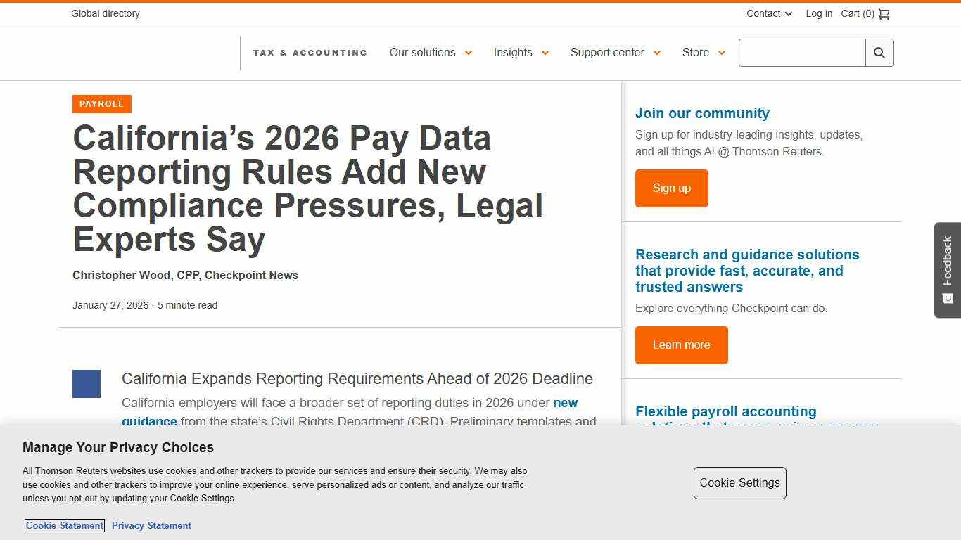 California's 2026 Pay Data Reporting Rules Add New Compliance Pressures, Legal Experts Say