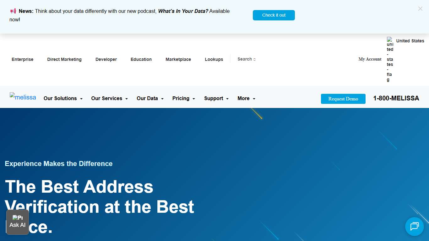 U.S. & International Address Verification + Data Quality